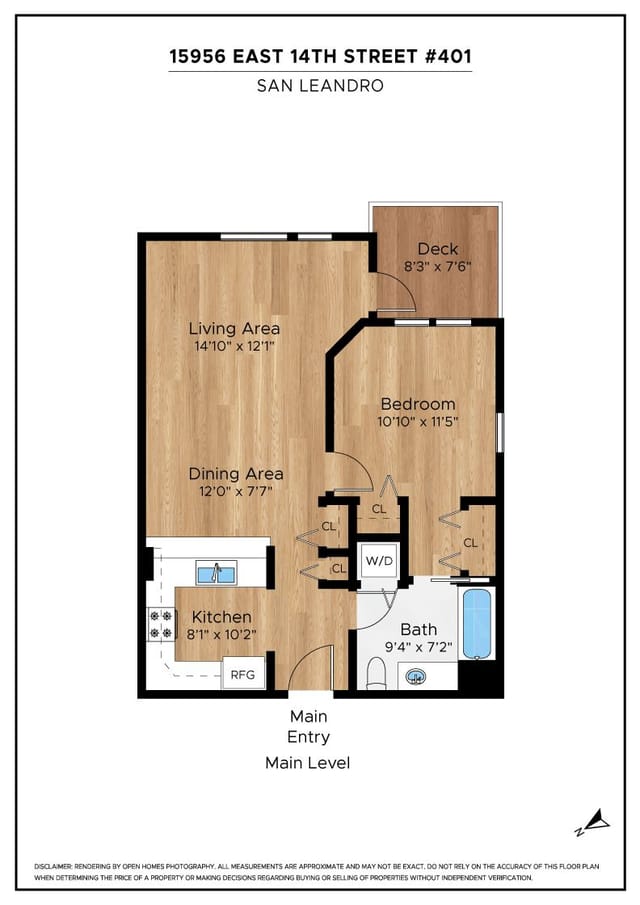 Floor plan for 15956 E 14th Street #401