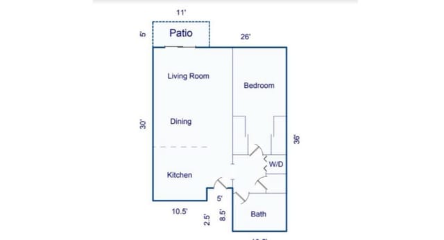 Floor plan for 1511 Jefferson Street #108