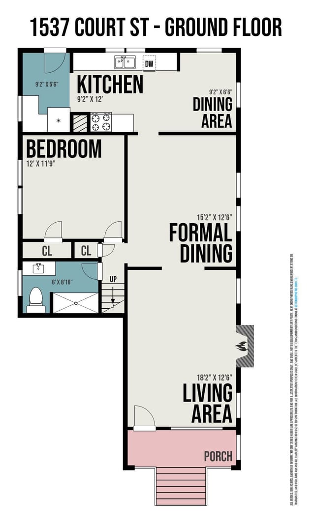 Floor plan for 1537 Court St