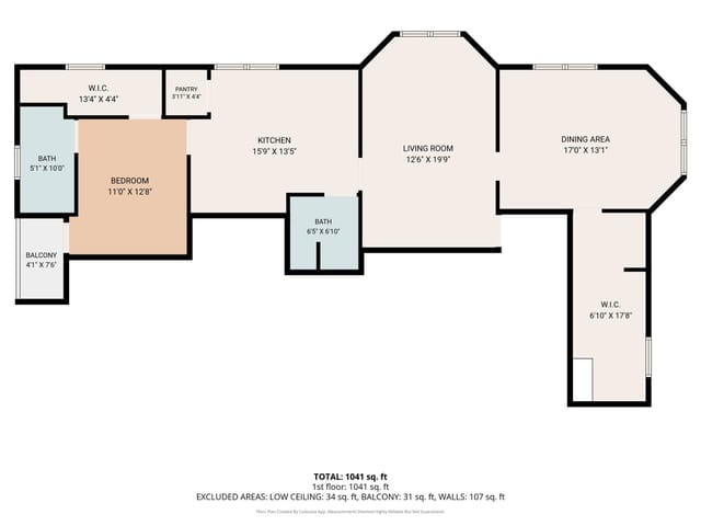Floor plan for 1531 Lafayette St #2
