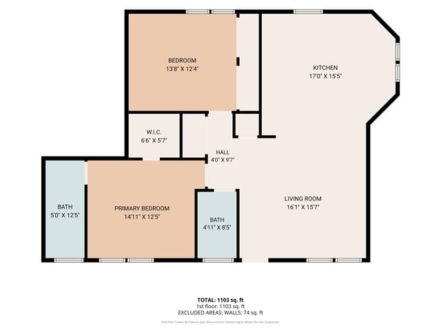Floor plan for 1533 Lafayette St #A