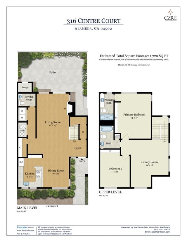 Floor plan for 316 Centre Court