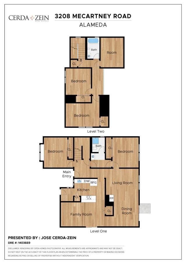 Floor plan for 3208 Mecartney Road