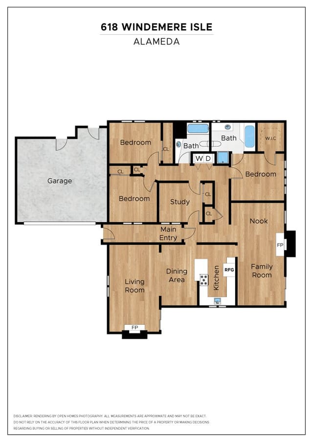 Floor plan for 618 Windemere Isle