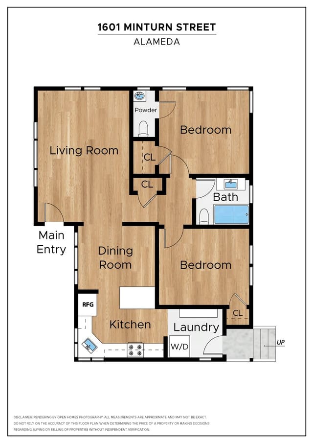 Floor plan for 1601 Minturn Street
