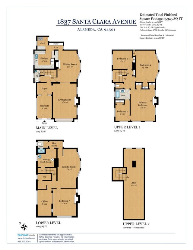 Floor plan for 1837 Santa Clara Avenue