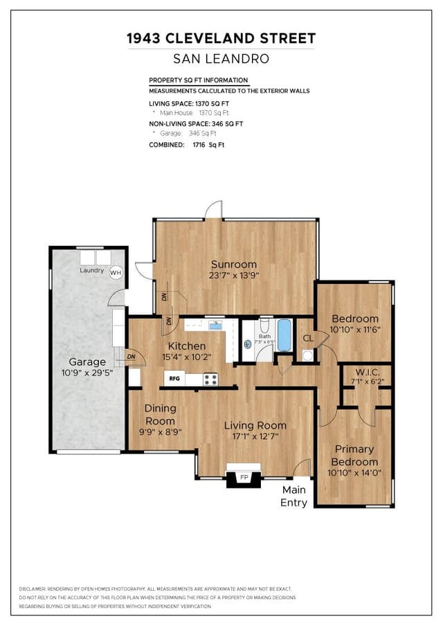Floor plan for 1943 Cleveland Street