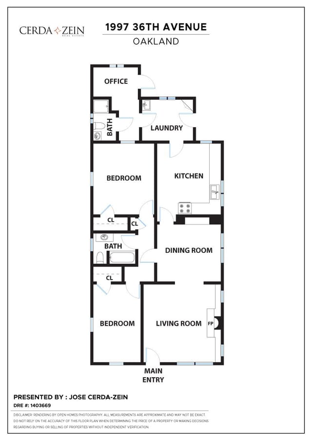 Floor plan for 1997 36th Avenue