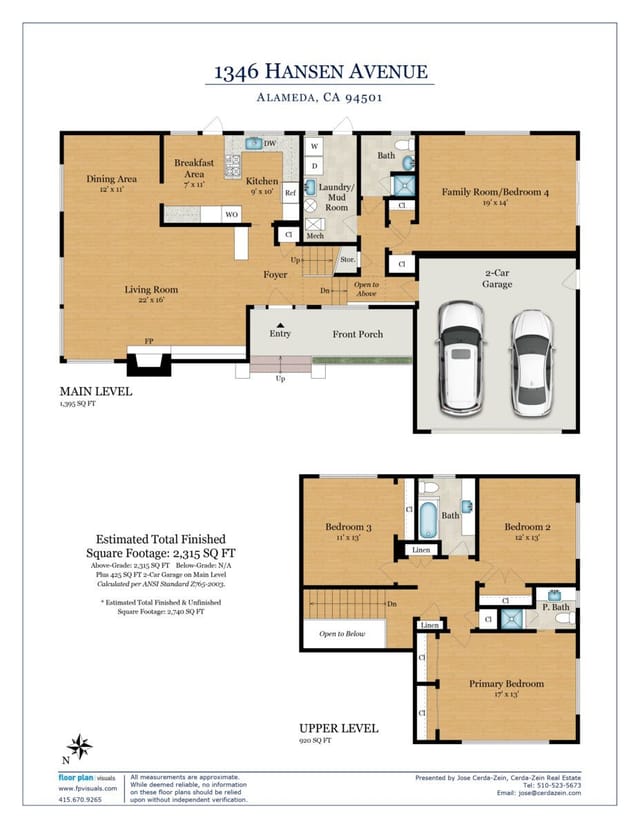Floor plan for 1346 Hansen Ave