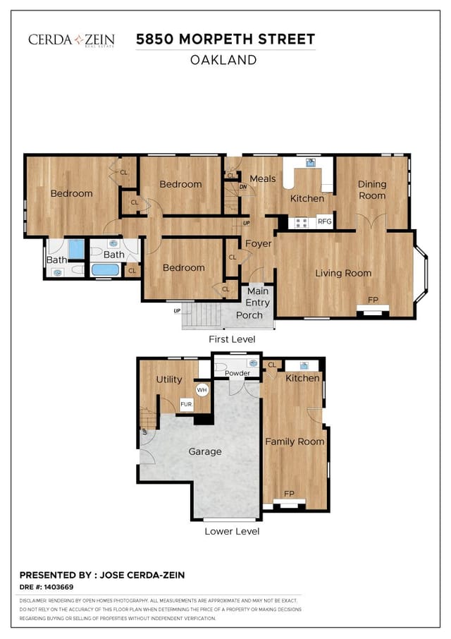 Floor plan for 5850 Morpeth St