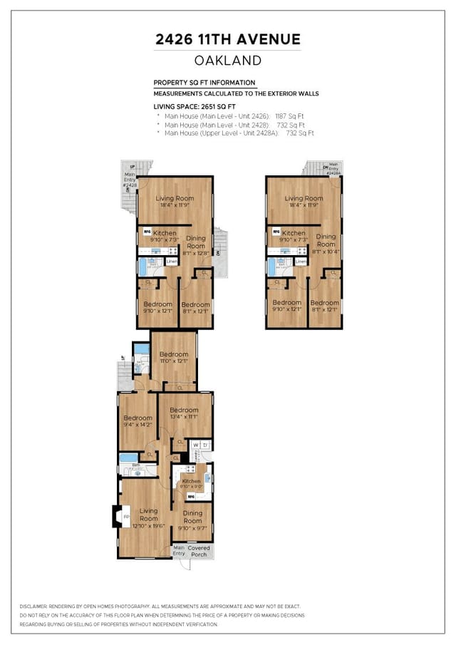 Floor plan for 2426 11th Avenue