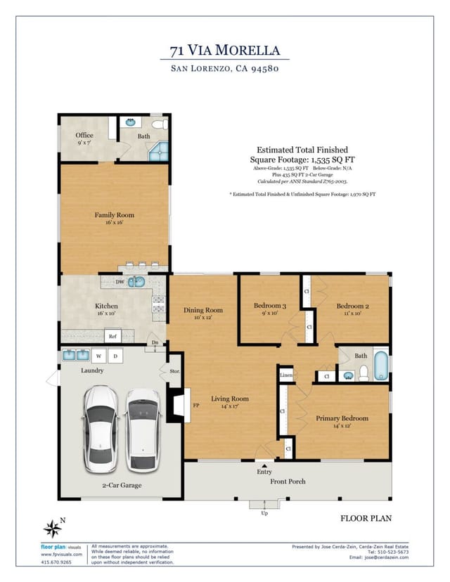 Floor plan for 71 Via Morella