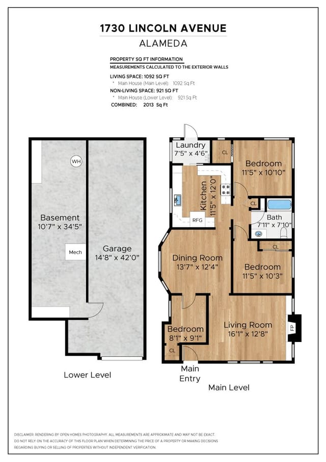 Floor plan for 1730 Lincoln Avenue