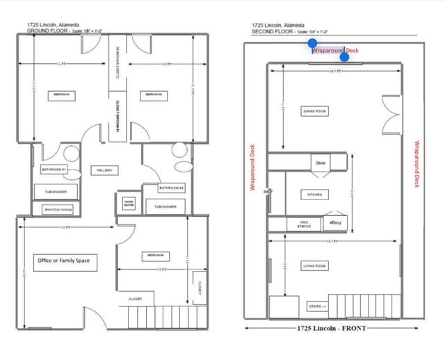 Floor plan for 1725 Lincoln Ave