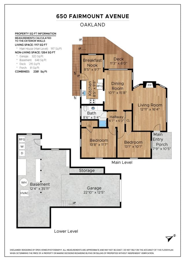 Floor plan for 650 Fairmount Avenue