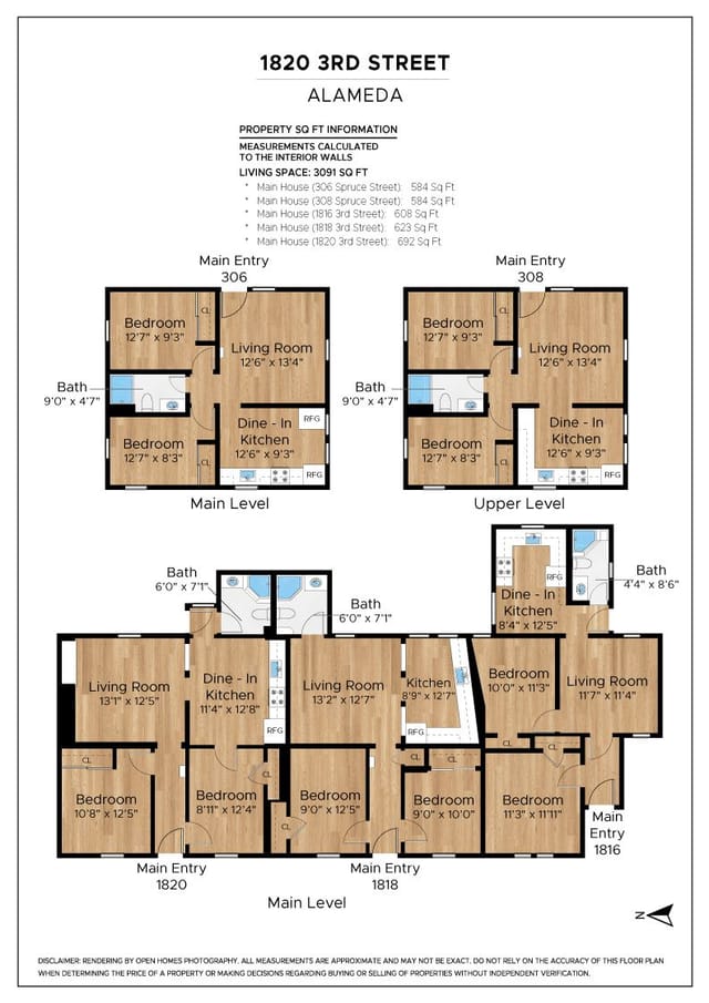 Floor plan for 1820 3rd Street
