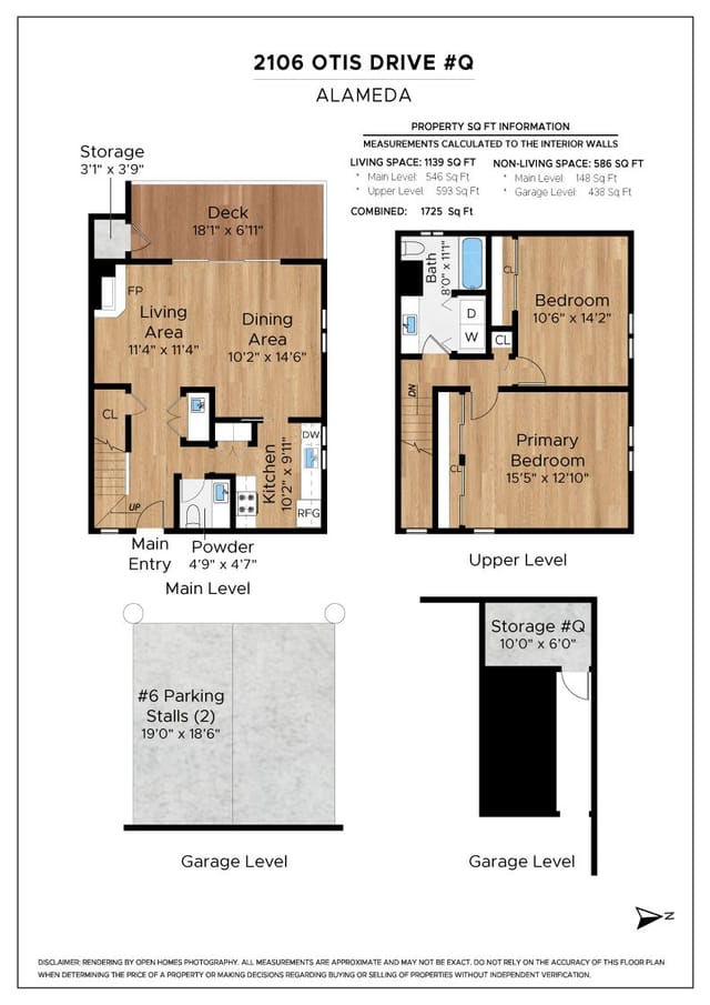 Floor plan for 2106 Otis Drive Unit Q