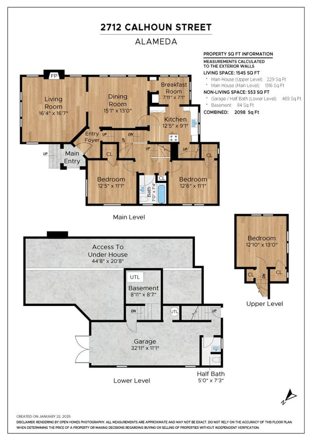 Floor plan for 2712 Calhoun Avenue