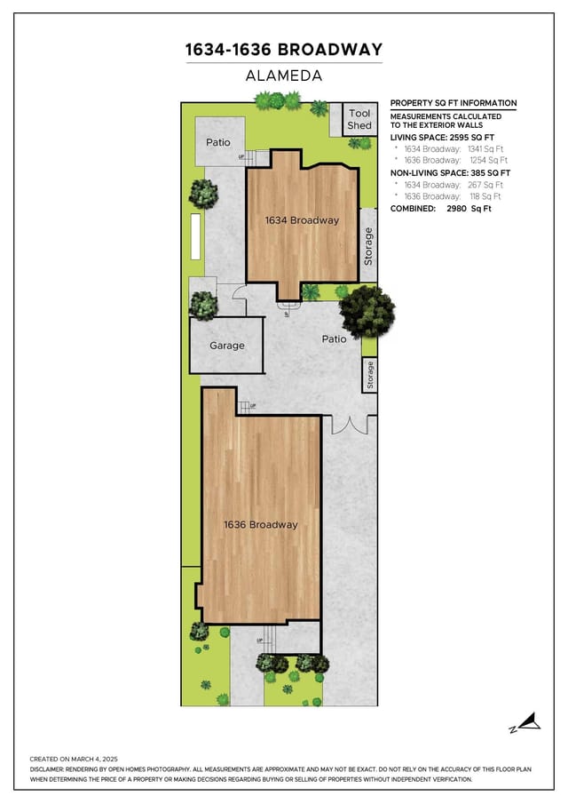 Floor plan for 1634-1636 Broadway