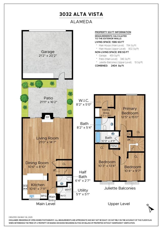 Floor plan for 3032 Alta Vista