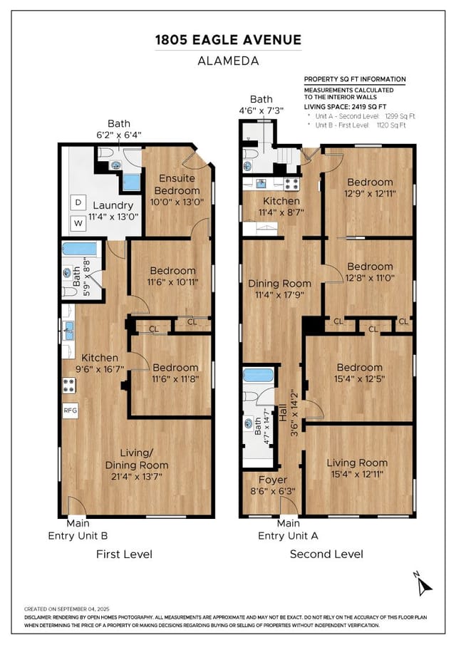 Floor plan for 1805 Eagle Avenue