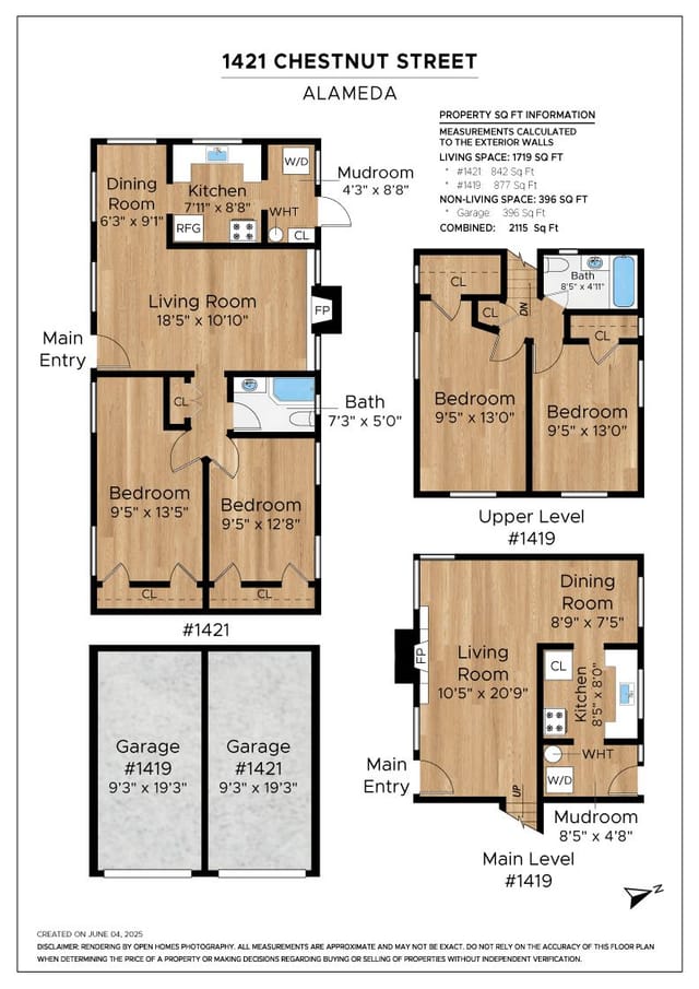 Floor plan for 1421 Chestnut Street