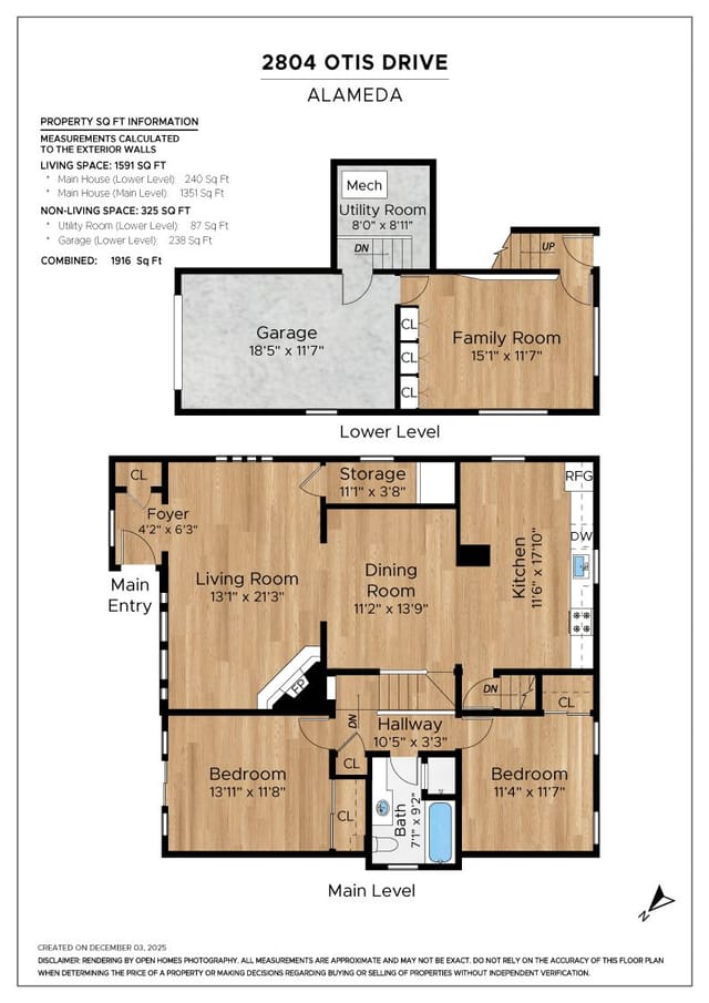 Floor plan for 3435 Solomon Ln