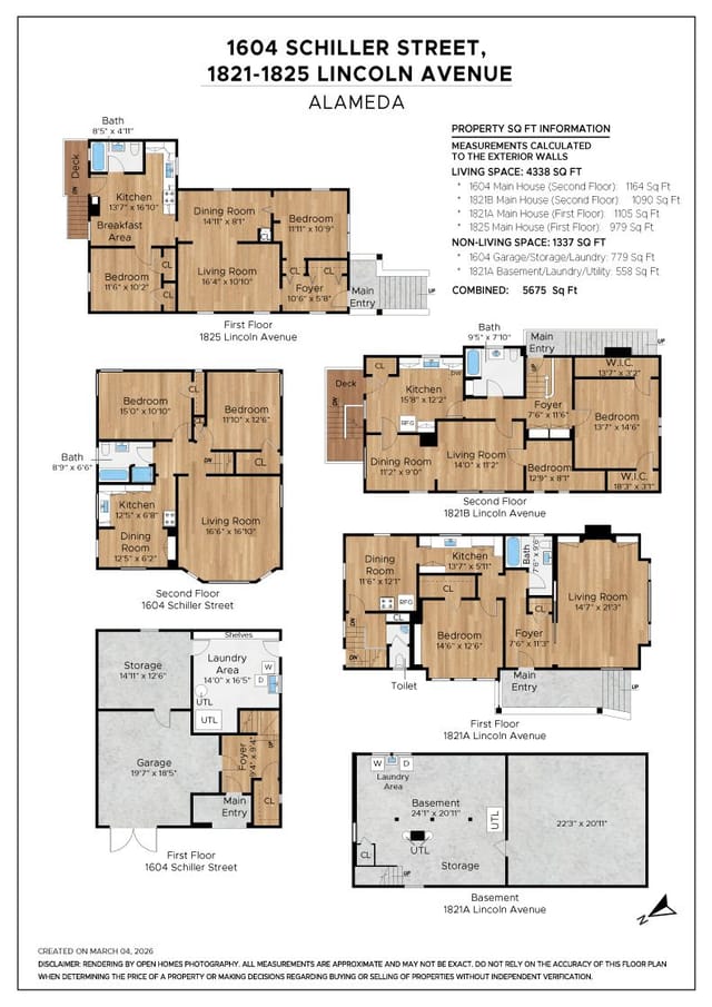 Floor plan for 1604 Schiller St