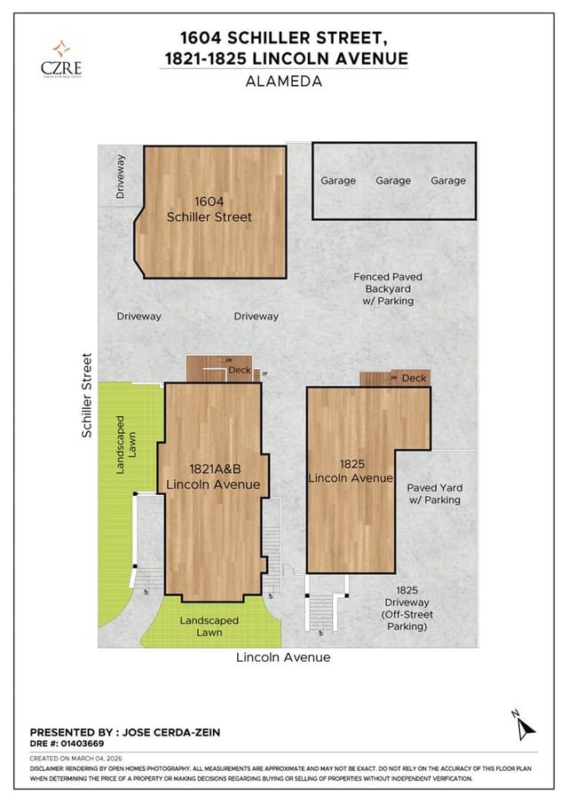 Floor plan for 1604 Schiller St
