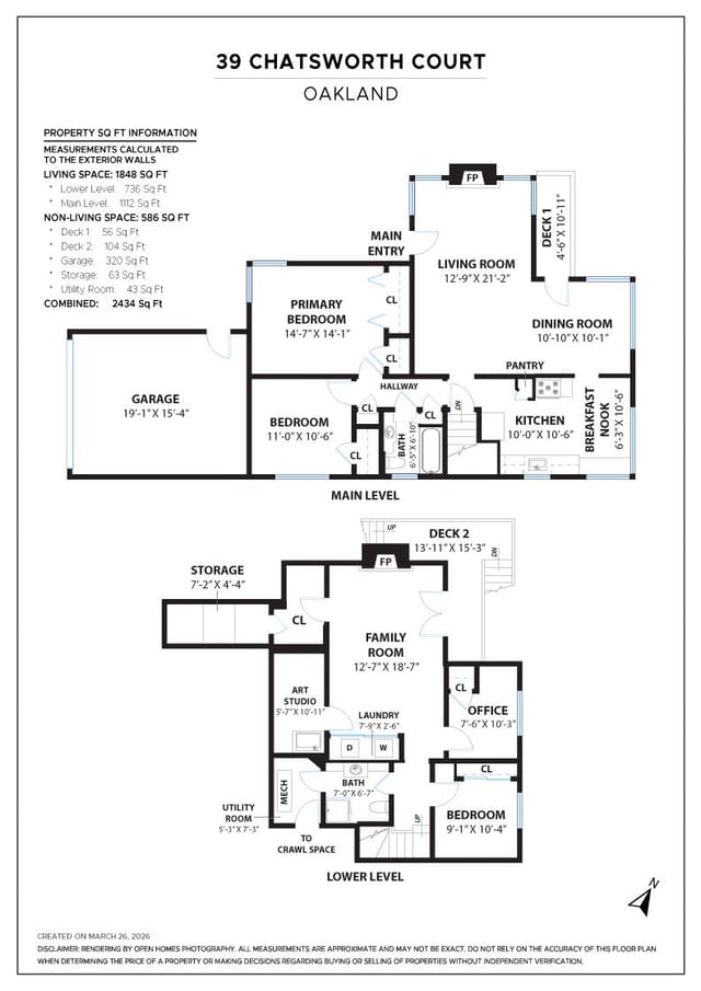 Floor plan for 39 Chatsworth Ct