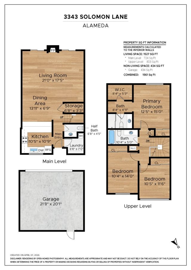 Floor plan for 3343 Solomon Ln