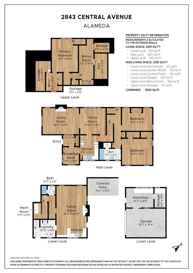 Floor plan for 2843 Central Ave