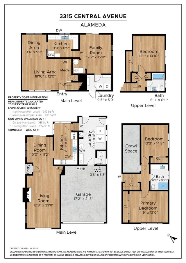 Floor plan for 3315 Central Ave